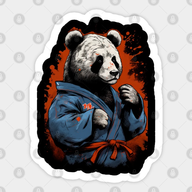 Kung Fu Panda Warrior Sticker by ArtJourneyPro